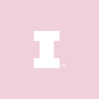 Illinois Tonal Arch with Wrist Print Crewneck - Light Pink