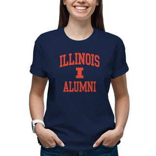 Illinois Arch Logo Alumni T-Shirt - Navy