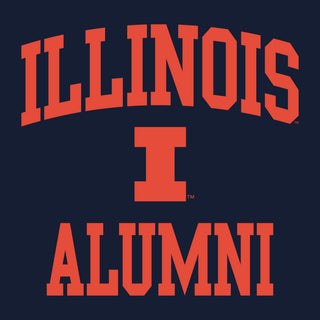 Illinois Arch Logo Alumni Hoodie - Navy
