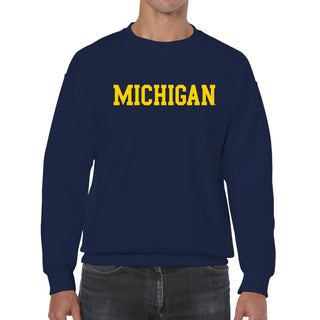 Michigan Basic Block Crewneck Sweatshirt