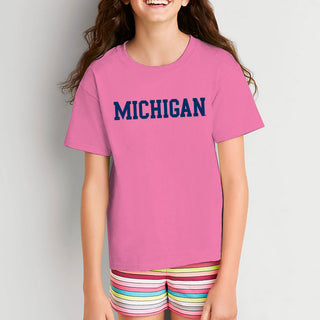 Michigan Basic Block Youth T-Shirt