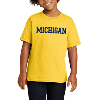 Michigan Basic Block Youth T-Shirt