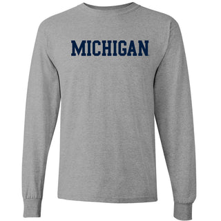 Michigan Basic Block Long Sleeve