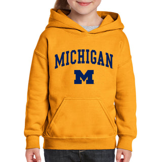 Michigan Arch Logo Youth Hoodie