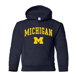 Michigan Arch Logo Youth Hoodie