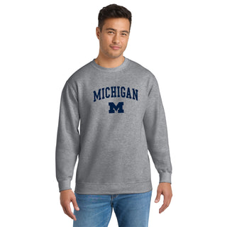 Michigan Arch Logo Tall Crewneck
