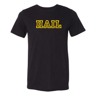 Michigan Hail Outline Canvas Triblend T-Shirt