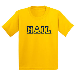 Michigan Hail Outline Youth T-Shirt - Daisy