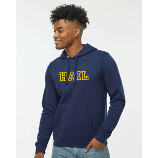Michigan Hail Outline JA BTB Fleece Hoodie