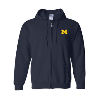 Michigan Primary Logo LC EMB Zip Hoodie