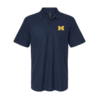 Michigan Block M EMB Softstyle Pique Polo