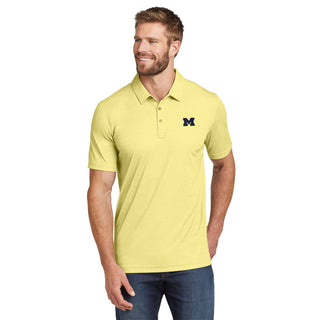 Michigan Block M EMB TravisMathew Oceanside Heather Polo