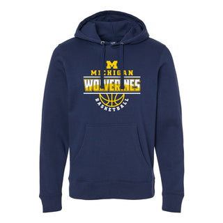 Michigan Basketball Peak JA BTB Fleece Hoodie - Navy