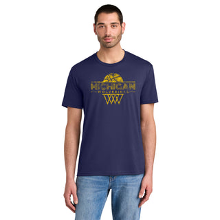 Michigan Oblique Hoop District Triblend T-Shirt - Tanzanite
