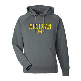 Michigan Rundown Apex Fleece Hood - Steel