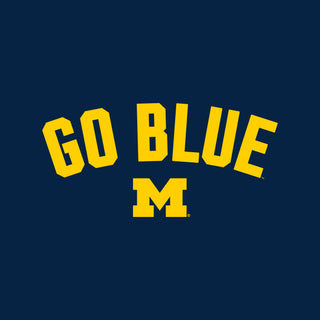 Michigan Go Blue Arc JA BTB Fleece Hoodie - Navy
