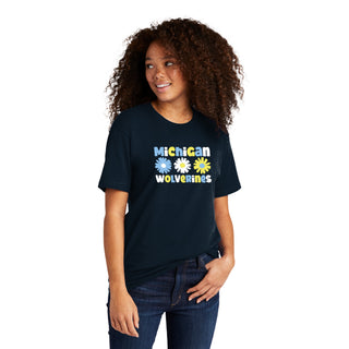 Michigan Daisy Dots NLA T-Shirt - Midnight Navy