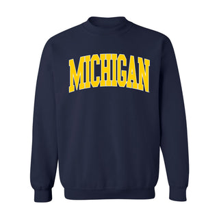 Michigan Wolverines Mega Arch Crewneck Sweatshirt