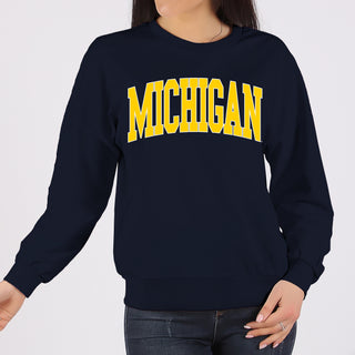 Michigan Wolverines Mega Arch Crewneck Sweatshirt