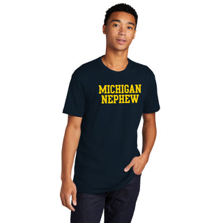 Michigan Basic Block Nephew NLA T-Shirt - Midnight Navy