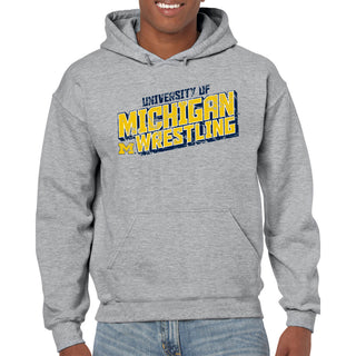 Michigan Wrestling Tech Hoodie - Sport Grey