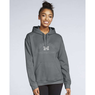 Michigan Monotone Outline Softstyle Hoodie - Charcoal
