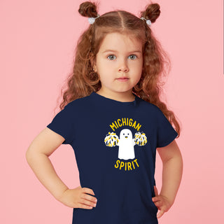 Halloween Michigan Spirit Toddler T-Shirt - Navy