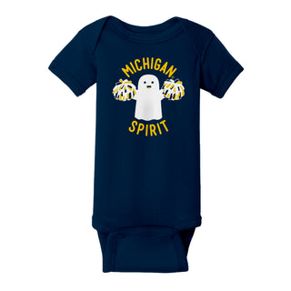 Halloween Michigan Spirit Infant Creeper - Navy