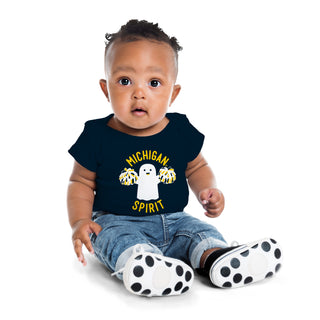 Halloween Michigan Spirit Infant Creeper - Navy
