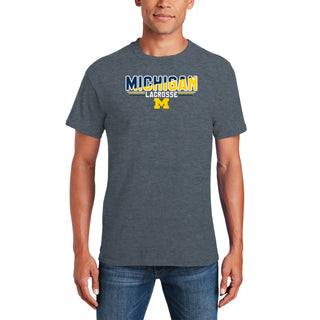 Michigan Lacrosse Top Flight T-Shirt - Dark Heather