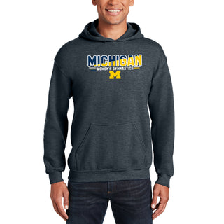Michigan Women's Gymnastics Top Flight Hoodie - Dark Heather