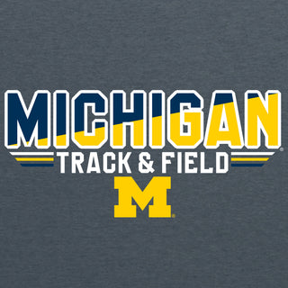Michigan Track & Field Top Flight Hoodie - Dark Heather