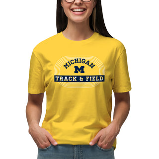 Michigan Track & Field Emblem T-Shirt - Daisy
