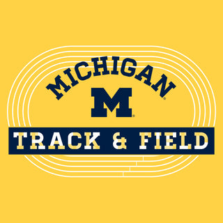Michigan Track & Field Emblem T-Shirt - Daisy