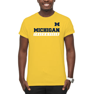 Michigan Track & Field Slant T-Shirt - Daisy