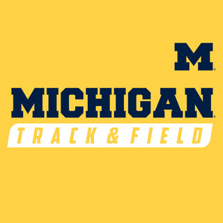 Michigan Track & Field Slant T-Shirt - Daisy