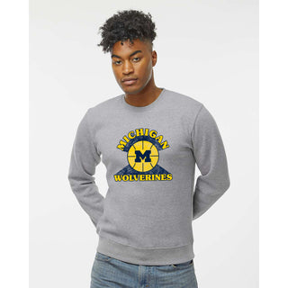 Michigan Basketball Shootout JA BTB Crewneck - Oxford