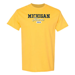 Michigan Alumni Vintage Tag 2026 T-Shirt - Maize