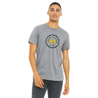 Michigan Wavy Seal CVC T-Shirt - Athletic Heather