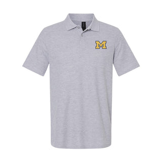 Michigan Block M Outline EMB Softstyle Pique Polo