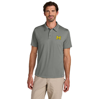 Michigan Block M Outline Carhartt Force Sun Defender Polo - Asphalt