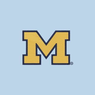 Michigan Block M Outline EMB Softstyle Pique Polo