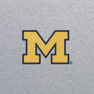 Michigan Block M Outline EMB Womens Softstyle Pique Polo