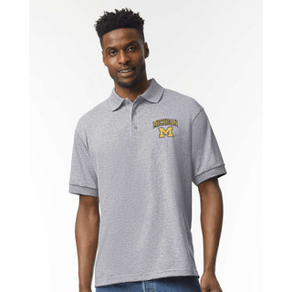 Michigan Arch Logo EMB Dryblend Jersey Polo