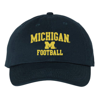 Michigan Arch Logo FOOTBALL Unstructured Hat - Navy