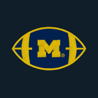 Michigan Football Outline Cuffed Beanie - Navy