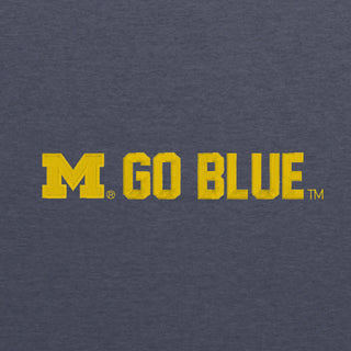 Michigan Spirit Block Low Profile Trucker Cap - Heather Navy/Silver