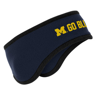 Michigan Spirit Block Fleece Headband - Navy