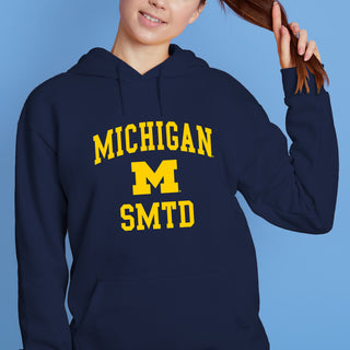 Michigan Arch Logo SMTD Hoodie - Navy