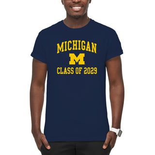 Michigan Arch Logo Class of 2029 T-Shirt - Navy